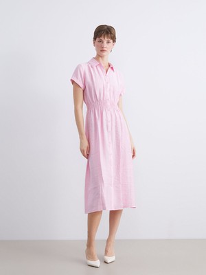 Lc Waikiki Yeni Sezon Modal Karışımlı Gömlek Elbise