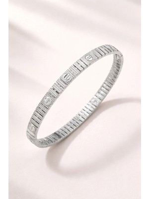 Kuyumcu Marka Model Gümüş Renkli Bileklik