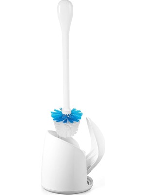 Shop A Way Oxo 1281600 Good Grips Kompakt Tuvalet Fırçası/tuvalet Fırçası ve Haznesi, Beyaz, 10.8 x 10.2 x 43.2