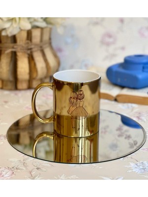 Shop A Way Kız Kardeş Tasarımlı Gold Kupa