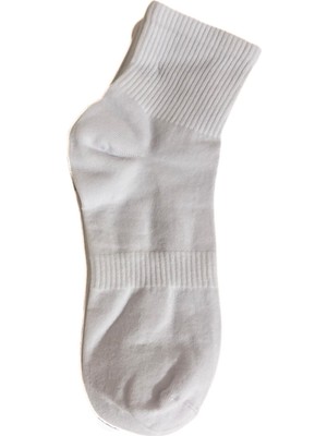 Beyaz Erkek Spor Çorap 3'lü