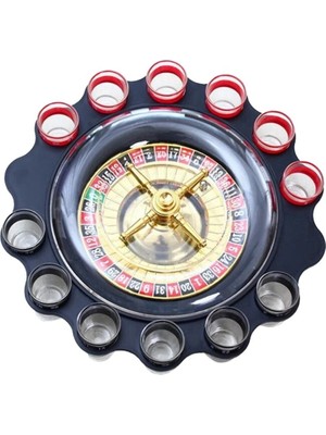 Magicool 12'li Shot Bardaklı Rulet Oyunu Siyah ALK2547