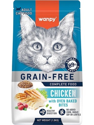 Shop A Way Wanpy Tavuklu Tahılsız Yetişkin Kedi Maması 1,5kg