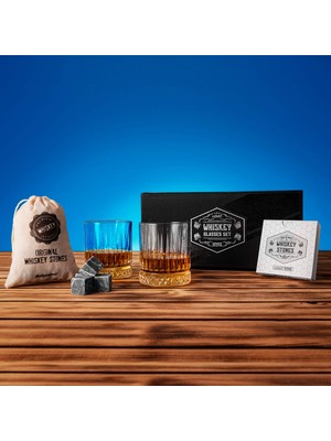 Shop A Way Hediyesepeti Premium Kutulu Glasgow 2'li Viski Kadeh Seti