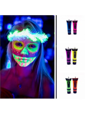 Marsilyan Glow Stick Boya Fosforlu Krem Boya 12 Adet