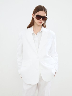 Lc Waikiki Yeni Sezon %100 Keten Kadın Blazer Ceket