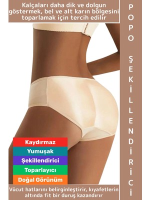 Wintoup Iz Iç Göstermez Bel Alt Karın Toparlayıcı Konforlu Esnek Kadın Kalça Popo Şekillendirici Külot Korse