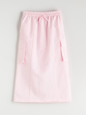 Lc Waikiki Yeni Sezon Beli Lastikli Kız Çocuk Kargo Etek