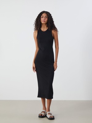 Lc Waikiki Yeni Sezon Bisiklet Yaka Bodycon Elbise