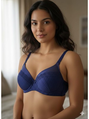 Ecem Yumuşak Dokulu Fitilli Destekli Kadın Sütyen