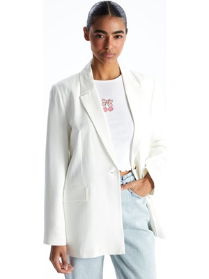 Lc Waikiki Yeni Sezon Keten Karışımlı Kadın Blazer Ceket