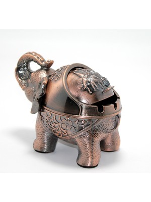 Metal Fil Figürlü Küllük Model 2