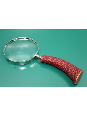 Erseyy Boynuz Pirinç Büyüteç