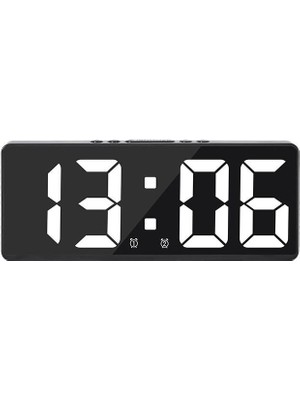 Erseyy LED Ekranlı Dijital Alarmlı Masa Saati Orta Boy