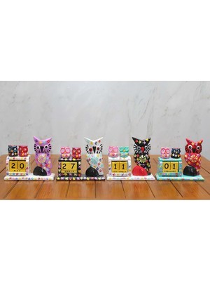 Erseyy Ahşap Tekli Baykuş Takvim