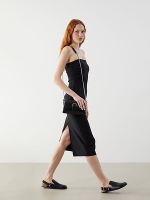 Lc Waikiki Yeni Sezon Kadın Straplez Yaka Düz Elbise