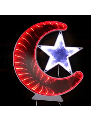 Marsilyan Ay Yıldız Işık Pano Türk Bayrağı Bigem Bm-079