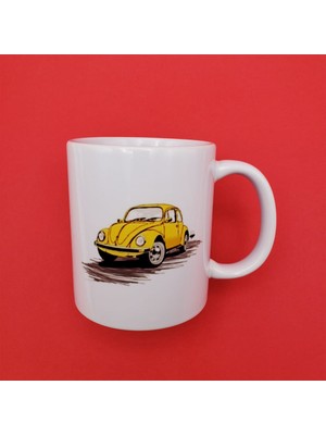 Erseyy Sarı Vosvos Tasarım Kupa Bardak