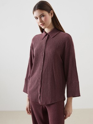 Lc Waikiki Yeni Sezon Dokulu Oversize Kadın Gömlek Tunik