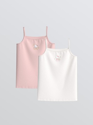 Lc Waikiki Yeni Sezon Kare Yaka Hello Kitty Baskılı Kız Çocuk Atlet 2'li