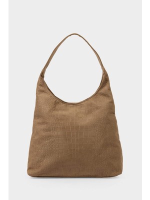 DeFacto Kadın Süet Omuz Çantası G8759AXNS