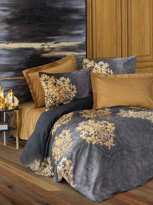 Elma Shop Çift Kişilik Saten Nev Takımı Jadira Bej