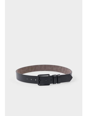 DeFacto Erkek Dikdörtgen Toka Suni Deri Kemer H0322AXNS