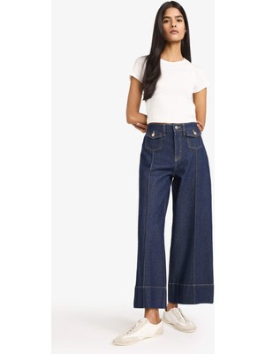 DeFacto Yüksek Bel Crop Jean Pantolon G5828AX26SP