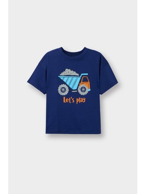 DeFacto Oversize Geniş Kalıp Kısa Kollu Tişört Erkek Bebek G5897A526SM