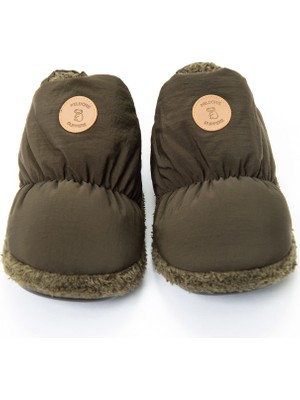 Peluche Haki Erkek Ev Terliği 25E-A2 - 2