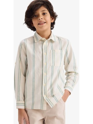 DeFacto Erkek Çocuk Çizgili Gömlek G6726A826SP