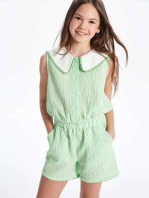 Lc Waikiki Yeni Sezon Bebe Yaka Ekose Kız Çocuk Bluz