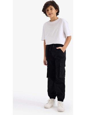 DeFacto Kargo Gabardin Pantolon Erkek Çocuk G8013A826SP