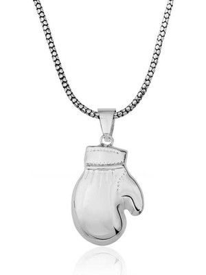 Erseyy 925 Ayar ​gümüş Boks Eldiveni Erkek Kolye