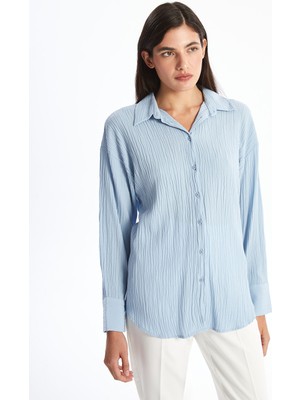 Lc Waikiki Yeni Sezon Düz Uzun Kollu Kadın Gömlek