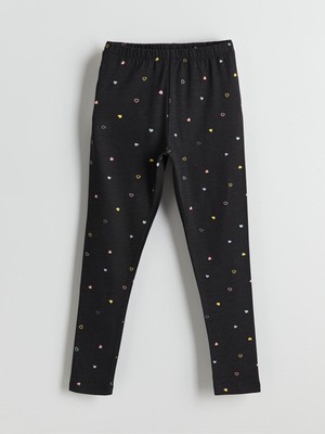 Lc Waikiki Yeni Sezon Beli Lastikli Çiçekli Kız Çocuk Tayt