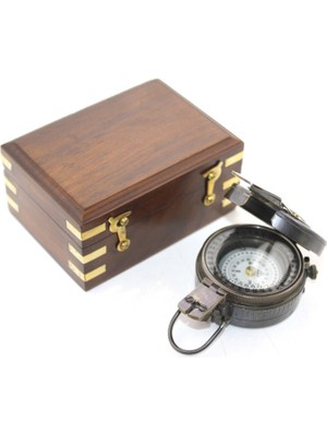 Erseyy Ahşap Kutulu Pirinç Pusula