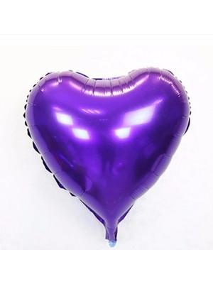 Jet Sepet Mor Kalp Folyo Balon 45 Cm.