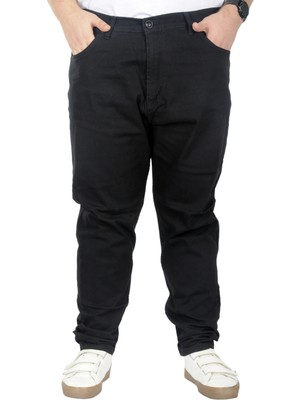 ModeXL Mode Xl Büyük Beden Pantolon Gabardin Jogger Doğa 22920 Siyah
