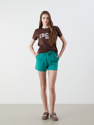 Lc Waikiki Yeni Sezon Beli Lastikli Kadın Şort