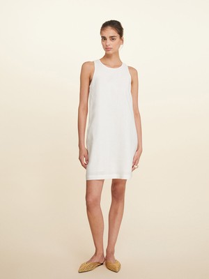 Lc Waikiki Yeni Sezon Halter Yaka %100 Keten Mini Elbise