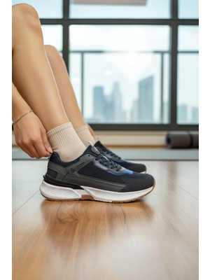 Enoch Erkek Yükske Taban Spor Ayakkabı Sneaker Kauçuk Tabanlı Yürüyüş ve Koşu Modeli