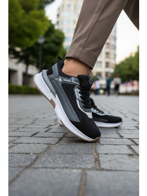 Enoch Erkek Yükske Taban Spor Ayakkabı Sneaker Kauçuk Tabanlı Yürüyüş ve Koşu Modeli