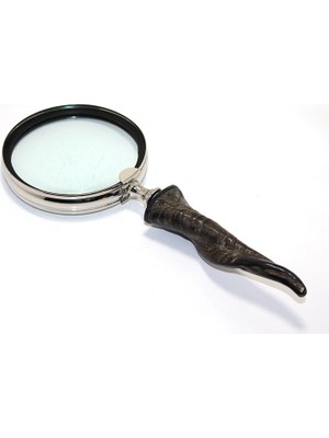 Erseyy Pirinç Boynuz Saplı Büyüteç