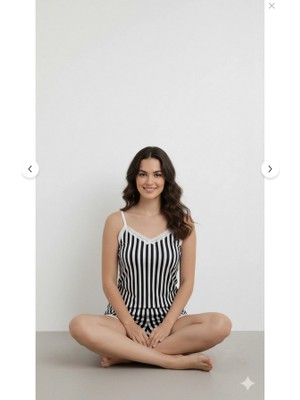 Sleeproom Ip Askılı Şortlu Pijama Takım