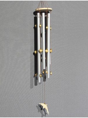 Marsilyan Boncuklu Metal Rüzgar Çanı Model 2