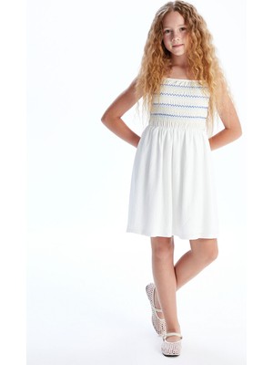 Lc Waikiki Yeni Sezon Kare Yaka Kız Çocuk Elbise