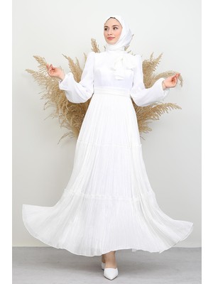 Pare Yoryo Abiye Beyaz