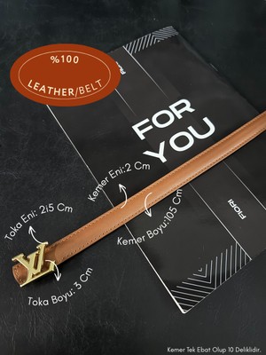 Fiori Hakiki Bombeli Yazı Tokalı Ince Kadın Kemeri, Ceket Kemeri, Gömlek Kemeri, Elbise Kemeri