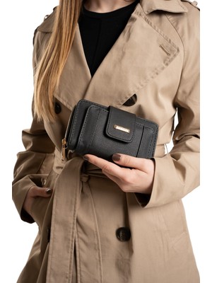 Newish Kadın Deri Desenli Telefon Kağıt Para Bölmeli Kartlık ve Cüzdan - NEW389